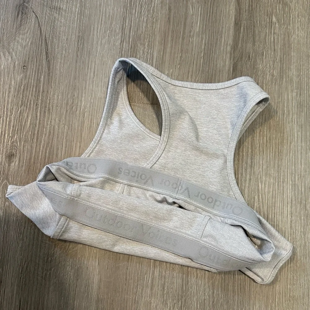 Outdoor Voices Light Gray Women's Tank Top/Sports Bra